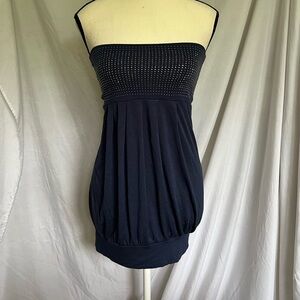 y2k strapless gem mini dress